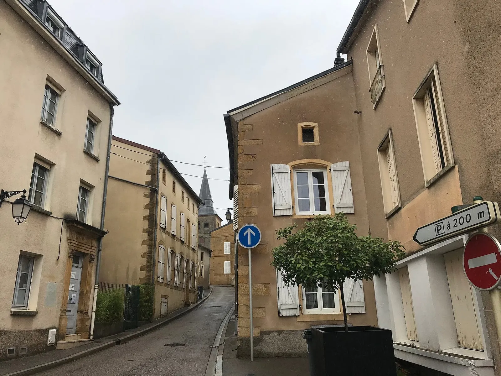 La rue Maréchal Lyautey, à Val de Briey