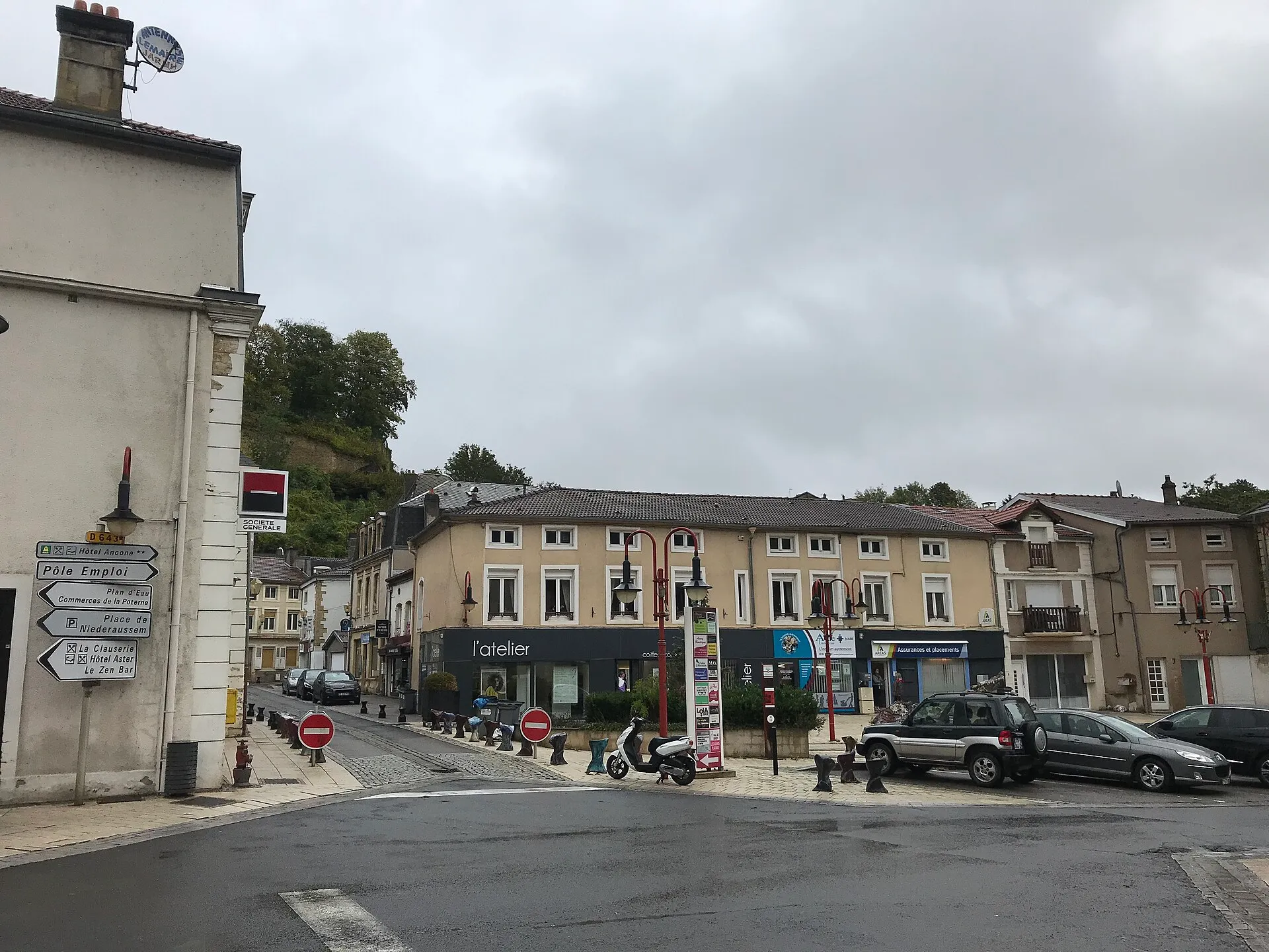 La place Thiers, dans le centre de Briey