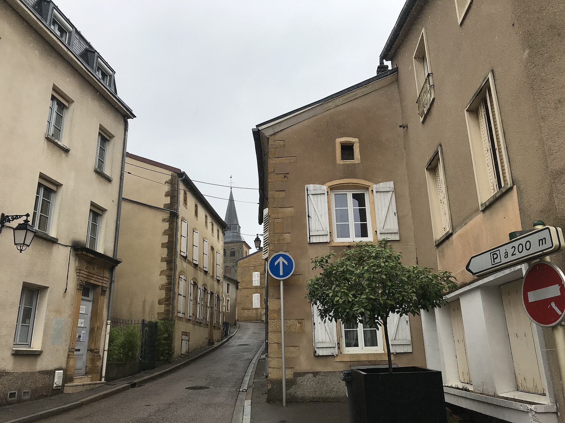 La rue Maréchal Lyautey à Val de Briey